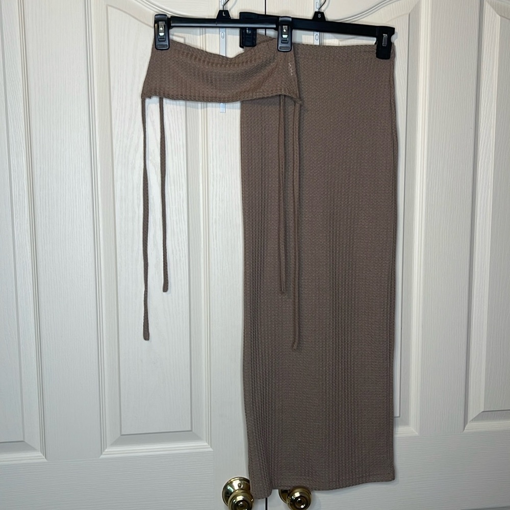 Crop top skirt set